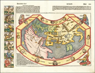 Carte du monde de 1493 par Hartmann Schedel
