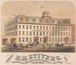 R. M. Stivers, fabricants de carrosses fins, 146-152 East 31st Street, New York, 1872-73