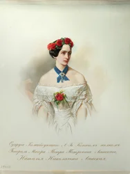 Portrait de Natalia Pouchkina-Lanskaya de l