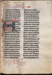 Livre des Évangiles avec Portraits des Évangélistes : Initiale décorée