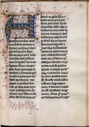 Livre des Évangiles avec Portraits des Évangélistes : Initiale décorée