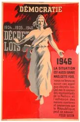 Affiche pro-démocratie française, 1946