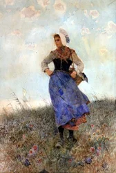 Jeune Pêcheuse Bretonne
