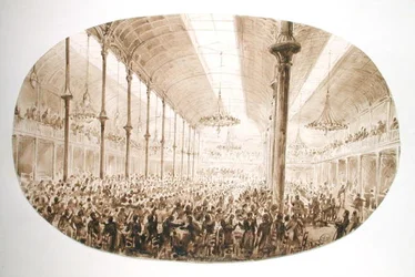 Un banquet, c.1865