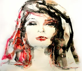 Portrait féminin expressif