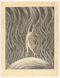 Femme nue dansant