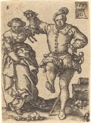 Couple dansant, 1551