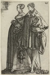 Couple dansant, planche dix de Les grands danseurs de mariage