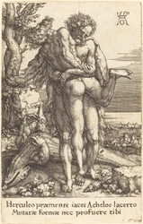 Hercule Combattant le Dieu-Fleuve Achelus