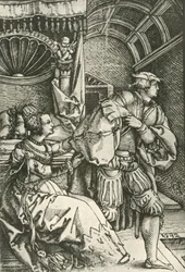 Joseph fuyant la femme de Potiphar, vers 1532
