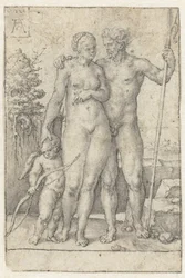 Paris, Œnone et Cupidon
