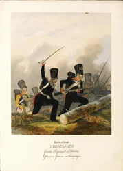 Le Régiment des Gardes Lituaniens, vers 1838