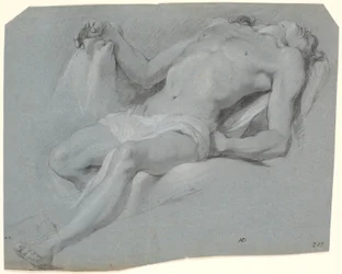 Modèle masculin couché; étude pour Pietà?