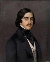Portrait de Mikhaïl Alexandrovitch Bakounine 1814-1876, 1841