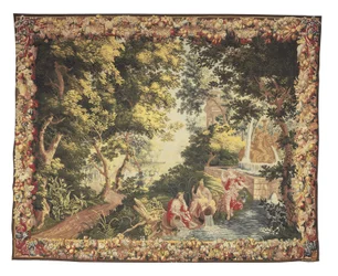 Une tapisserie mythologique bruxelloise de la série de Diane et Callisto, vers 1680-1710
