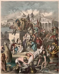 Rome antique : Pillage de Rome par les Vandales, le 2 juin 455, 1866