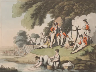 Soldats cuisinant, 1er avril 1798