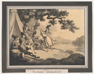 Soldats se divertissant, 1er avril 1798