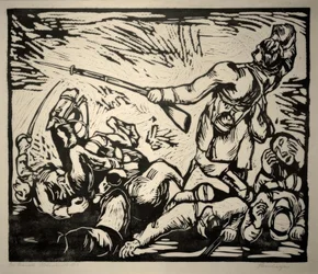 Scène de guerre