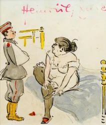Soldat blessé et prostituée