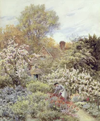 Un jardin au printemps