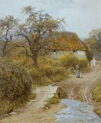 Ferme sur la colline, Symondsbury, Dorset