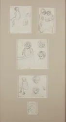 Croquis de Henry Allingham, vers 1884