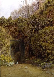 La porte de la laiterie, Farringford, maison de Lord Tennyson