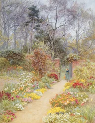 Jardin clos au printemps