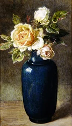 Vase de roses