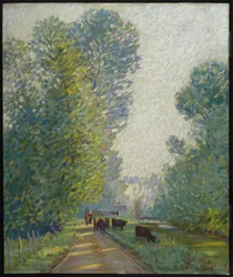 Paysage avec des vaches, vers 1907