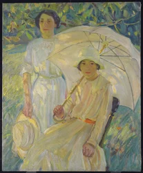 Parasol blanc n°2, vers 1912