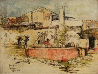 La fontaine rose de Jalapa