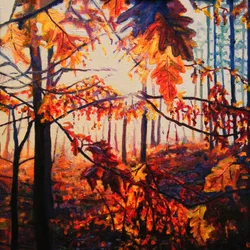 Bois de cuivre, 2009 (huile sur toile)