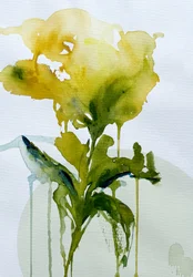 Fleur botanique fluide