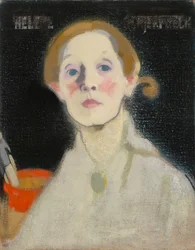 Autoportrait, fond noir