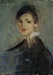 Chanteur en noir, 1916-1917