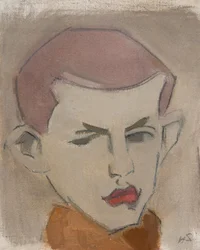 Le bûcheron, étude de la tête