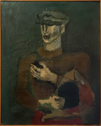Jeune homme avec casquette à six pans