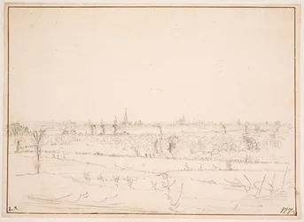 Paysage avec vue sur Bordeaux