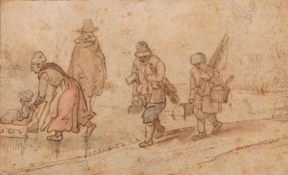 Figures dans un paysage d
