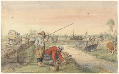 Paysage avec deux pêcheurs d