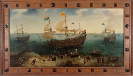Le quatre-mâts "De Hollandse Tuyn" et autres navires