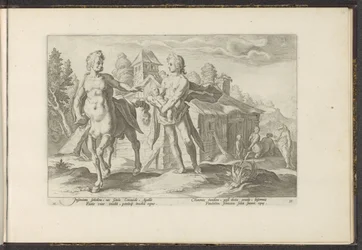 Apollon confie Asclépios à Chiron