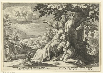 Clymène montre à Phaéthon son père, le dieu du soleil