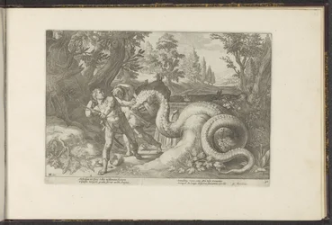 Compagnons de Cadmus dévorés par un dragon (Ovidius