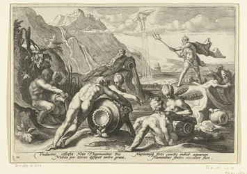 Neptune et les dieux des rivières provoquent un déluge
