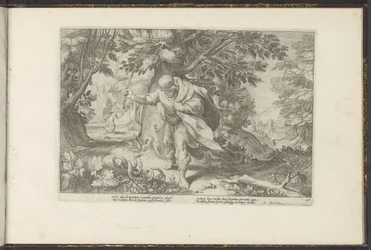 Tirésias frappe deux serpents accouplés