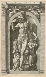 Bacchus, feuille 7 de la série « Huit divinités antiques »