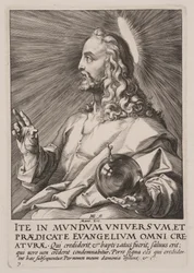 Christ (en tant que Salvator Mundi), du Christ, des Apôtres et de St Paul avec le Credo